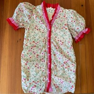 Entro Floral Puff Sleeve Dress